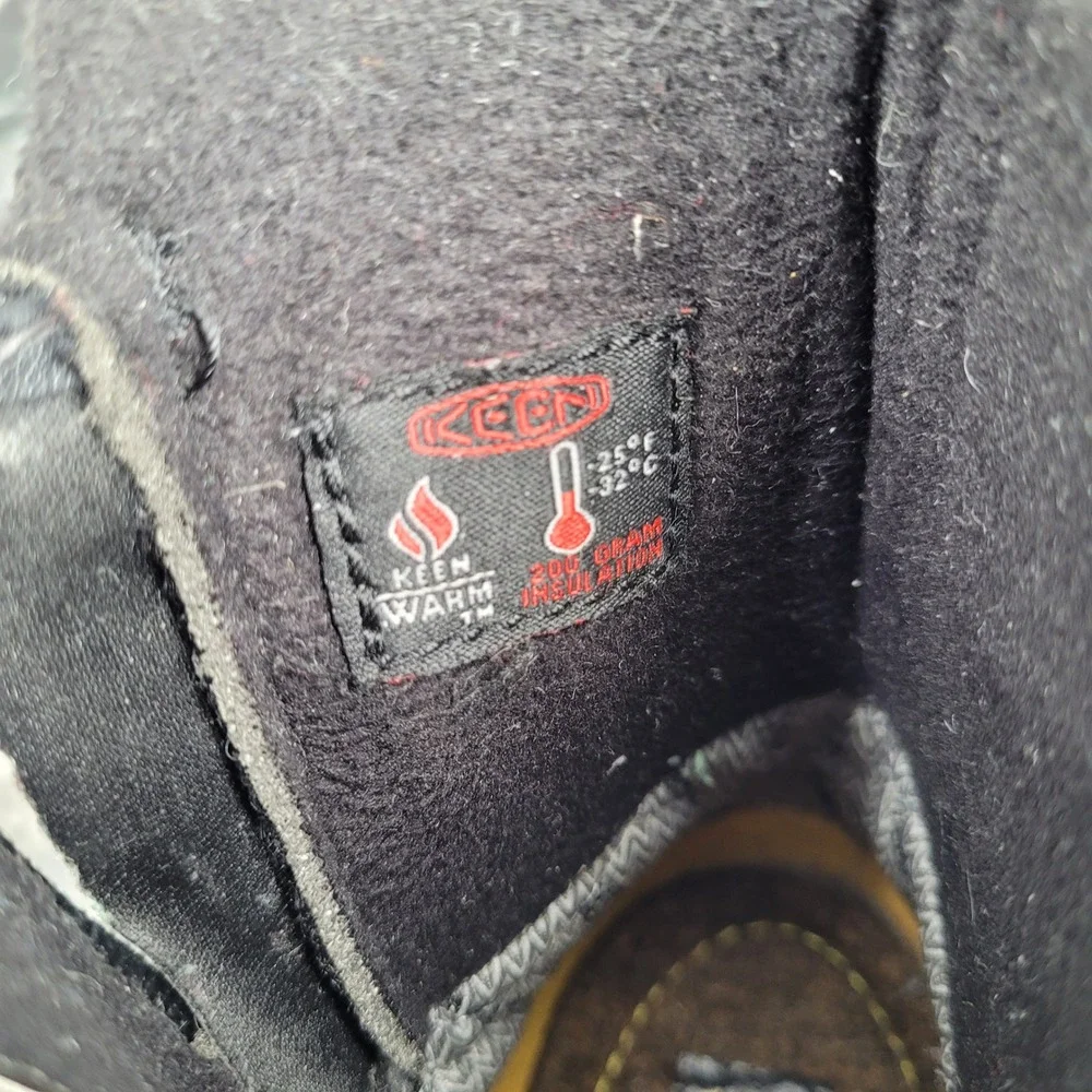 KEEN Womens Winter Boots Black Puffer Waterproof Insulated Thermal Size‎ 7